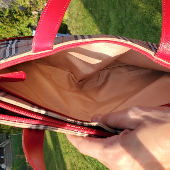 Burberry Haymarket Check Canvas/Leather handbag - Picture 11 of 17